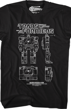Soundwave Action Figure Patent Transformers T-Shirt