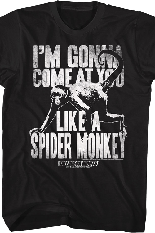 Spider Monkey Talladega Nights T-Shirt