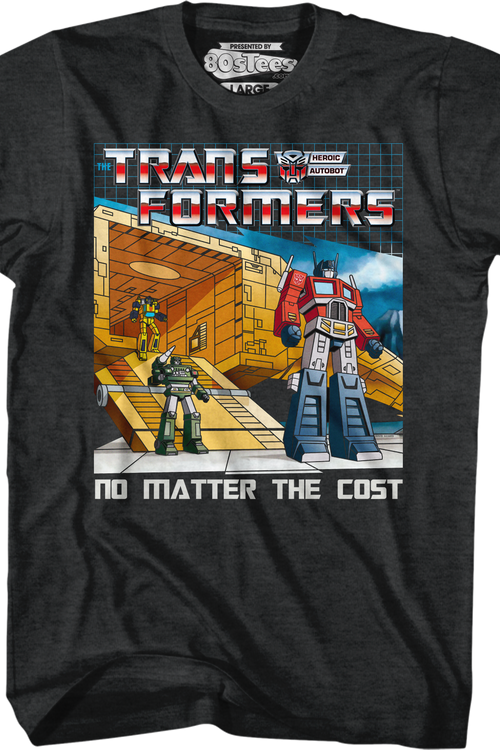 No Matter The Cost Black Heather Transformers T-Shirt