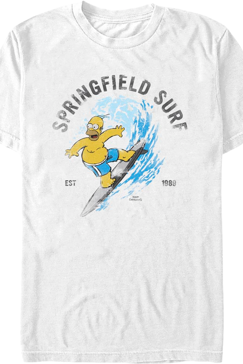 Springfield Surf Simpsons T-Shirt
