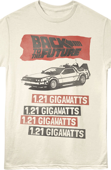Stacked 1.21 Gigawatts Back To The Future T-Shirt