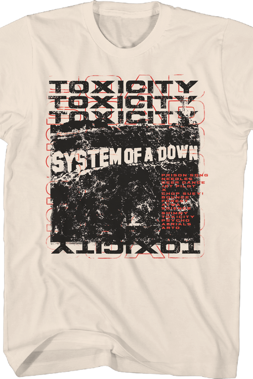 Stacked Toxicity System Of A Down T-Shirt