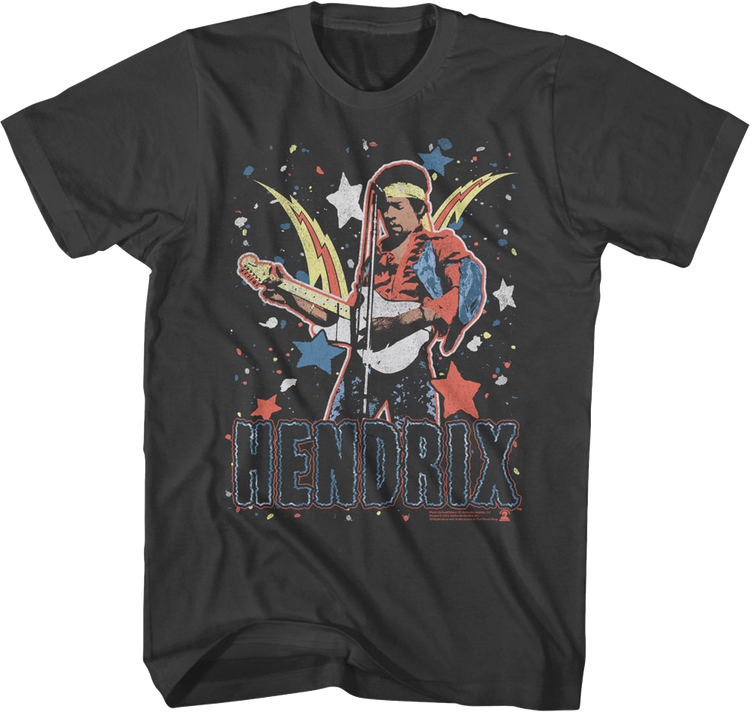 Star Bursts Jimi Hendrix T-Shirt