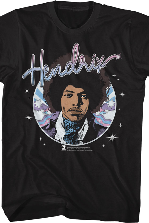Starry Circle Jimi Hendrix T-Shirt