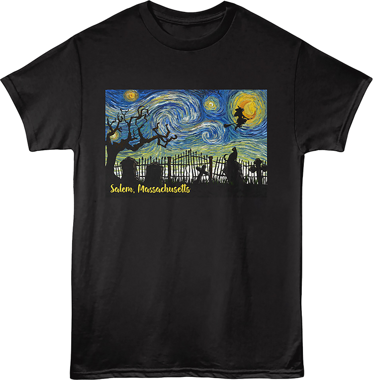 Starry Night Salem Massachusetts T-Shirt