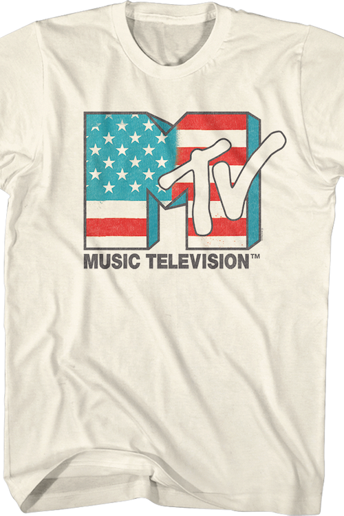 Stars And Stripes Logo MTV Shirt
