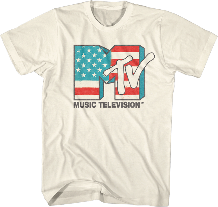 Stars And Stripes Logo MTV Shirt