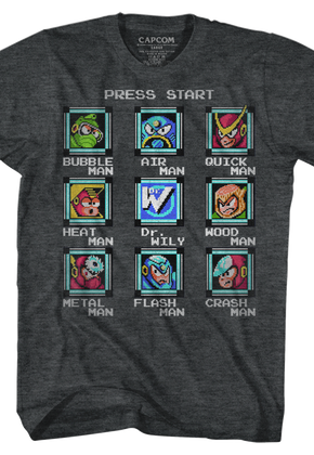 Start Screen Mega Man T-Shirt