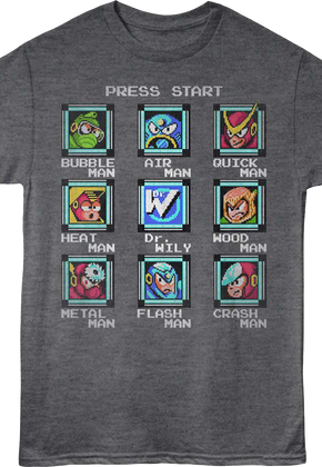 Start Screen Mega Man T-Shirt