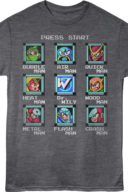 Start Screen Mega Man T-Shirt