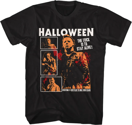 Stay Alive Collage Halloween T-Shirt