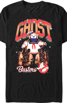 Stay Puft Marshmallow Man Nighttime Attack Ghostbusters T-Shirt