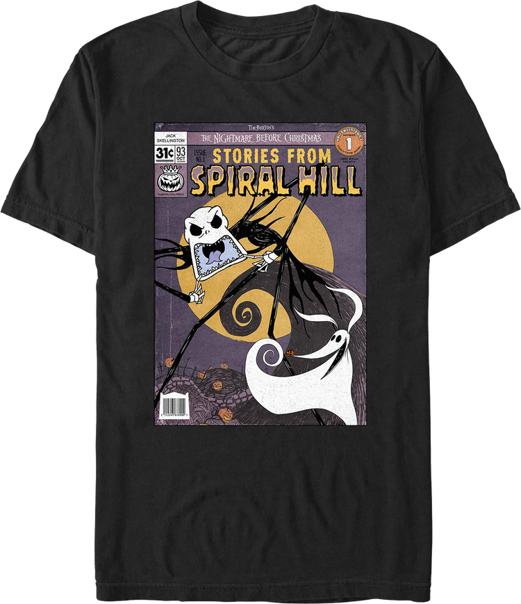 Jack Stories From Spiral Hill Nightmare Before Christmas T-Shirt