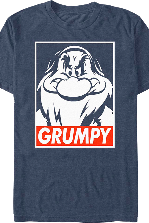 Street Art Grumpy Snow White And The Seven Dwarfs T-Shirt