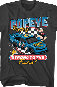 Strong To The Finish Racing Popeye T-Shirt