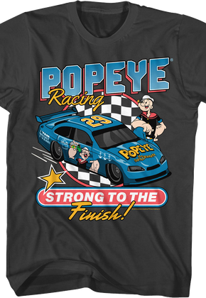 Strong To The Finish Racing Popeye T-Shirt