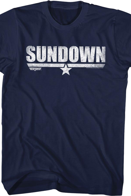 Distressed Sundown Top Gun T-Shirt