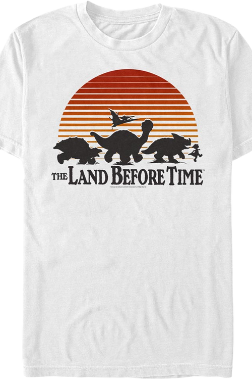 Sunset Silhouette Land Before Time T-Shirt