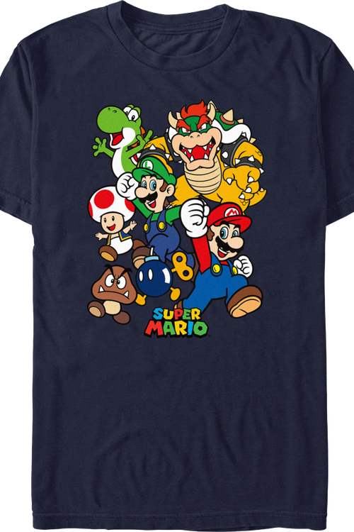 Super Mario Bros. Character Collage Nintendo T-Shirt