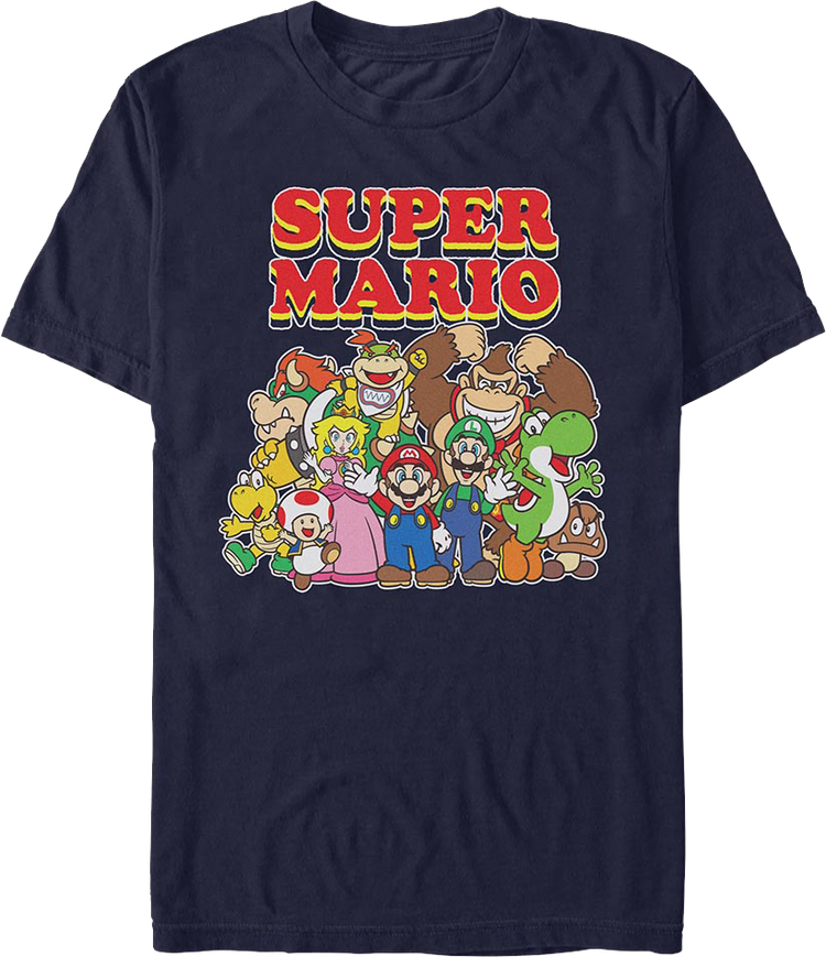 Super Mario Bros. Ensemble Shot Nintendo T-Shirt
