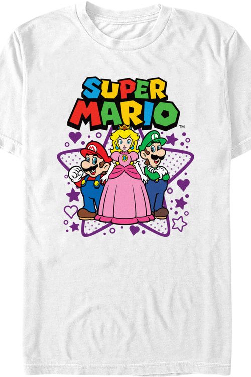 Super Mario Bros. Heroic Shapes Nintendo T-Shirt