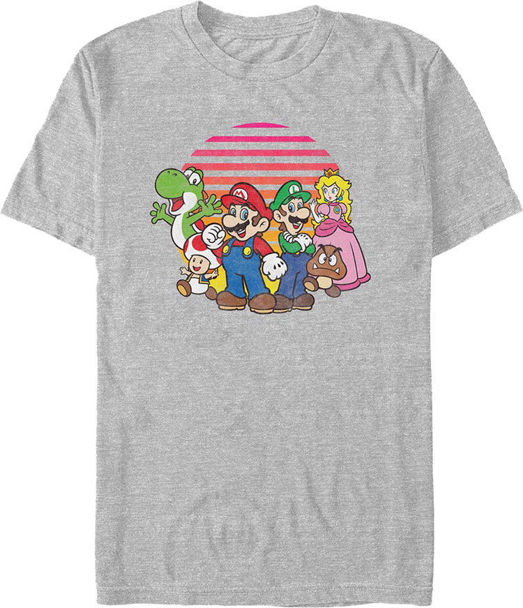 Super Mario Bros. Retro Group Photo Nintendo T-Shirt