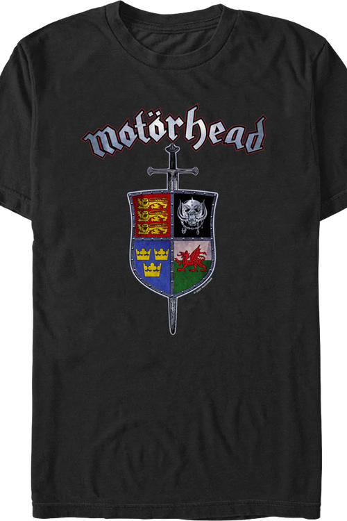Sword & Shield Crest Motorhead T-Shirt