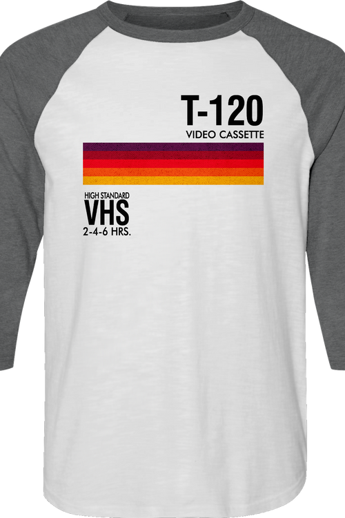 T-120 VHS Raglan Baseball Shirt