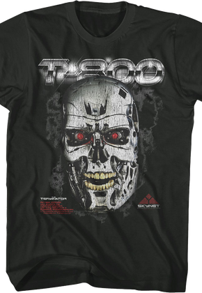 T-800 Endoskeleton Skull Terminator T-Shirt