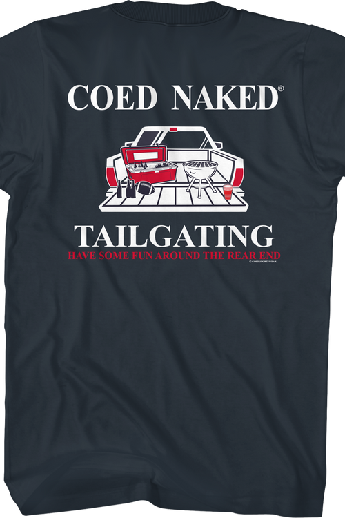 Tailgating Coed Naked T-Shirt