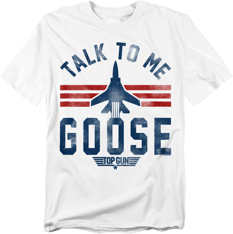 Talk To Me Goose F-14 Silhouette Top Gun T-Shirt