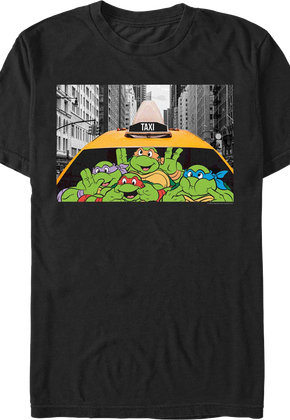 Taxi Funny Faces Teenage Mutant Ninja Turtles T-Shirt