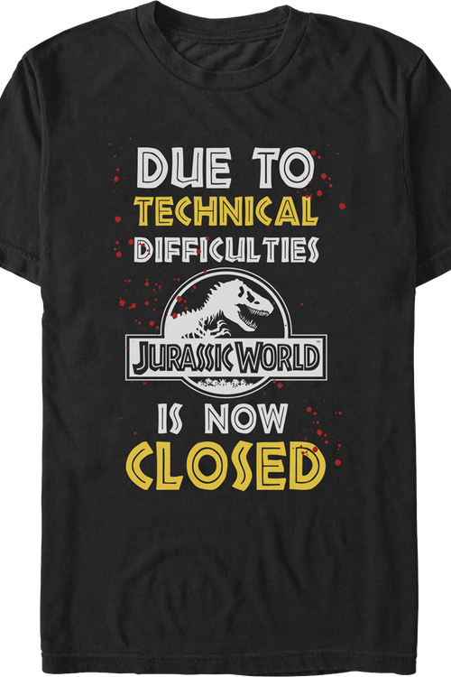 Technical Difficulties Jurassic Park T-Shirt