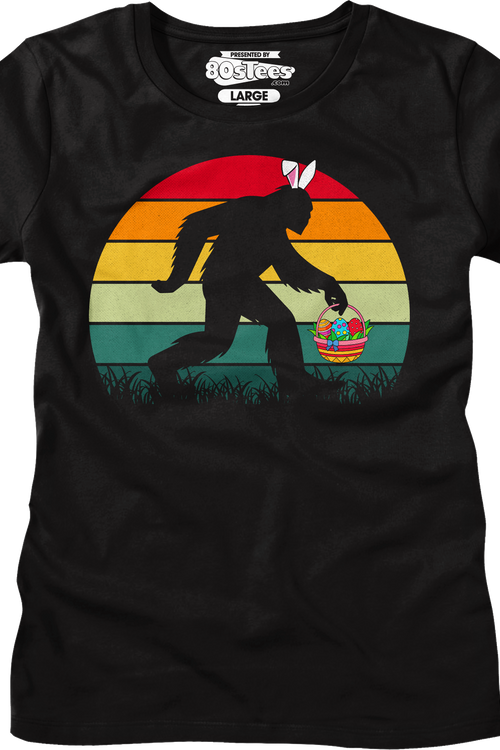 Womens Retro Easter Bigfoot Shirt
