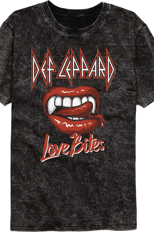 Teeth Love Bites Def Leppard Mineral Wash T-Shirt