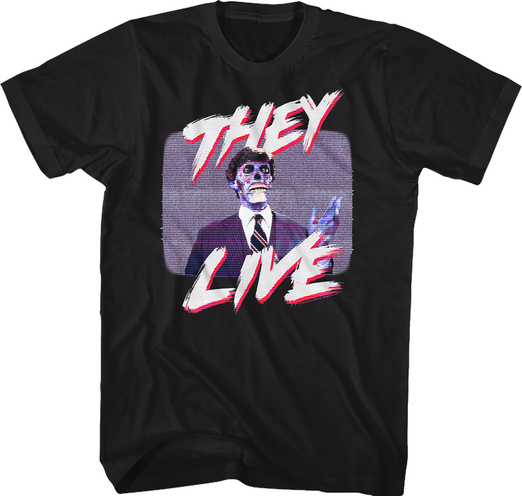 Television Static They Live T-Shirt