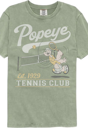 Tennis Club Popeye Comfort Colors Brand T-Shirt
