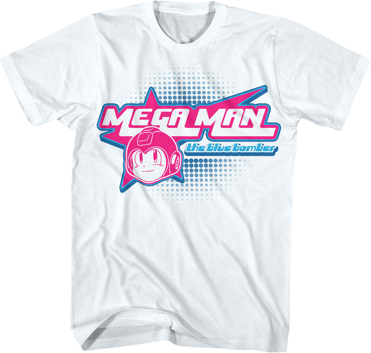 The Blue Bomber Star Logo Mega Man T-Shirt