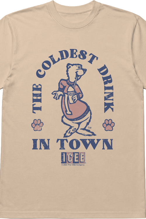 The Coldest Drink In Town Bear Pose ICEE T-Shirt