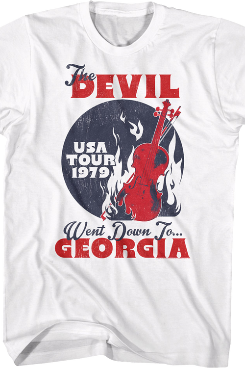 The Devil Went Down To Georgia Tour Charlie Daniels T-Shirt