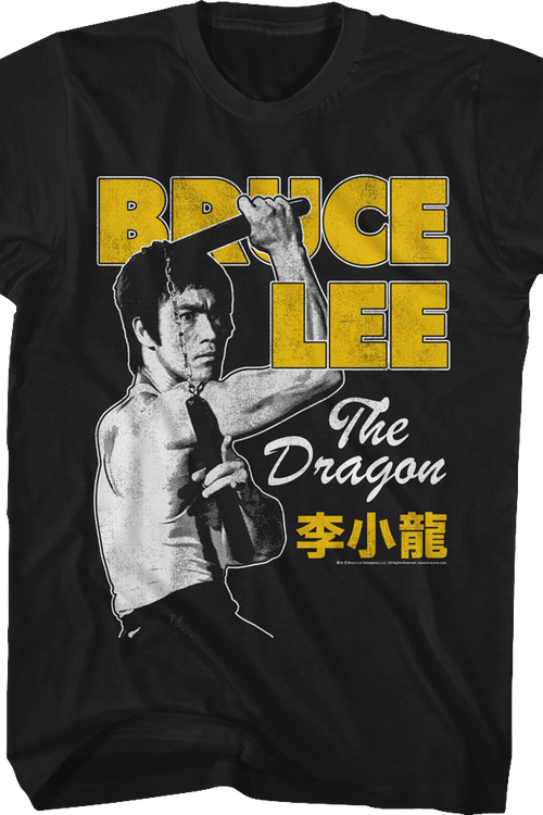 The Dragon Nunchucks Pose Bruce Lee T-Shirt