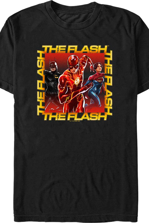 The Flash Hero Group Photo DC Comics T-Shirt