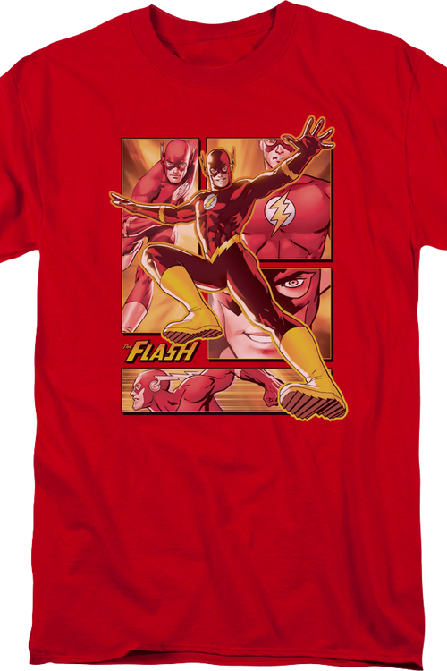 The Flash Panels Collage DC Comics T-Shirt