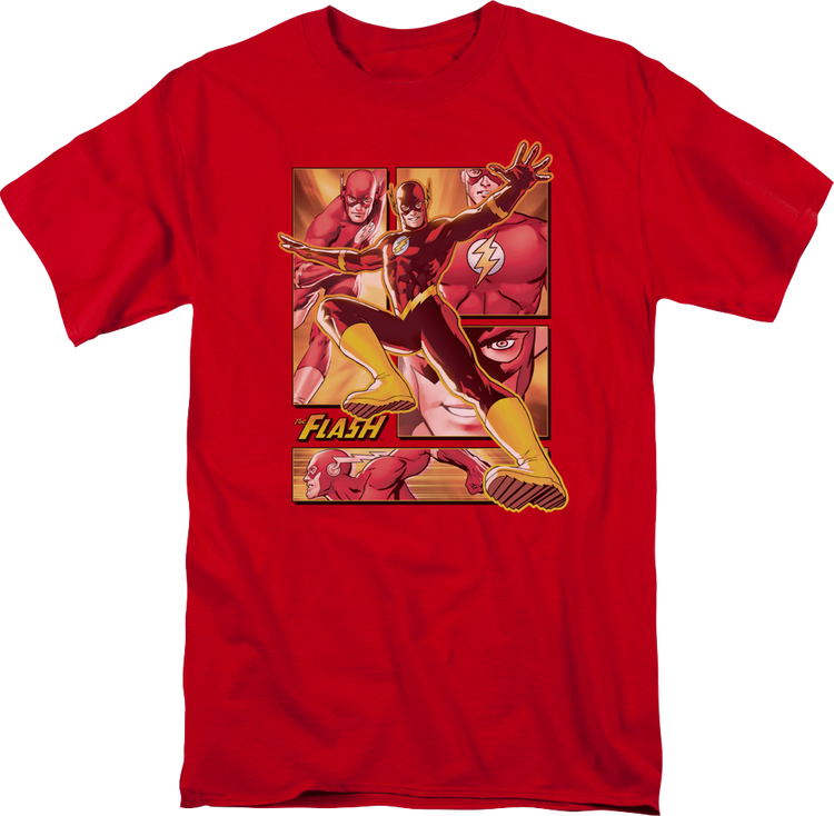 The Flash Panels Collage DC Comics T-Shirt