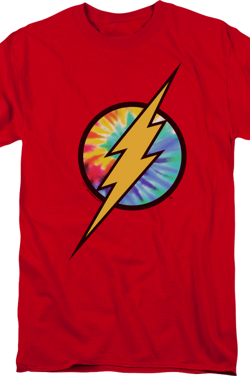 The Flash Tie Dye Logo DC Comics T-Shirt