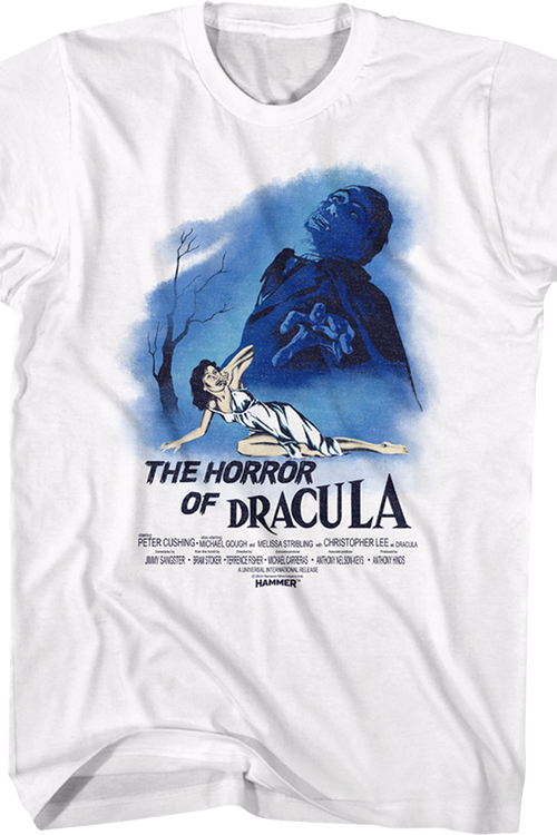 The Horror Of Dracula Classic Poster Hammer Films T-Shirt