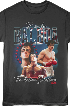 The Italian Stallion Collage Rocky T-Shirt