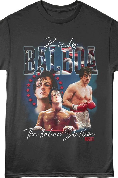 The Italian Stallion Collage Rocky T-Shirt