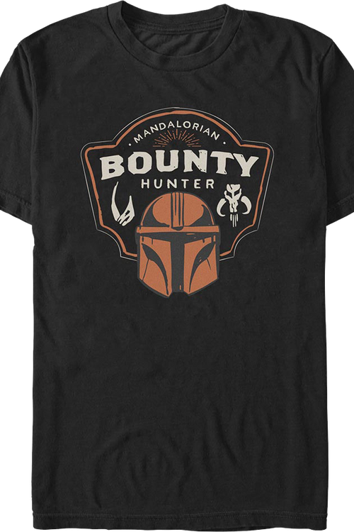 The Mandalorian And Grogu Bounty Hunter Shield Star Wars T-Shirt