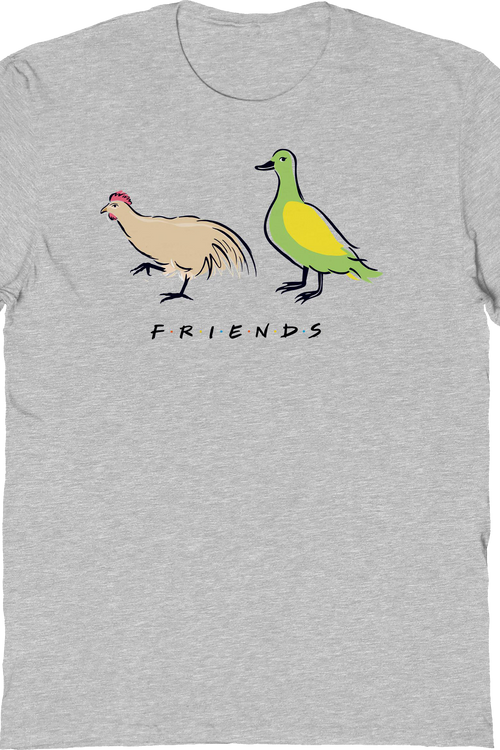 A Chicken And A Duck Friends T-Shirt